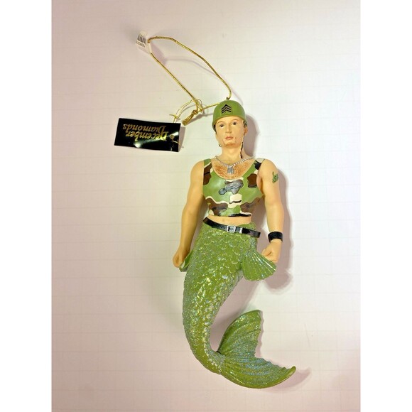 December Diamonds SARGE Christmas Ornament In Original Box Merman RETIRED 2006 - Picture 4 of 16